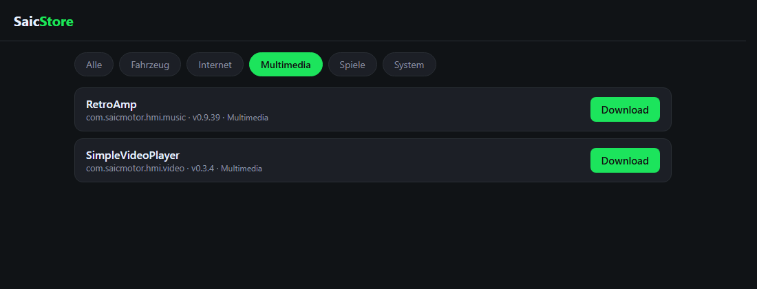 SaicStore – Kategoriefilter
