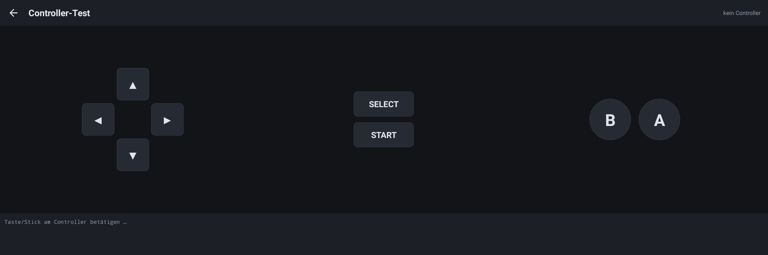 SimpleNES – Controller-Test