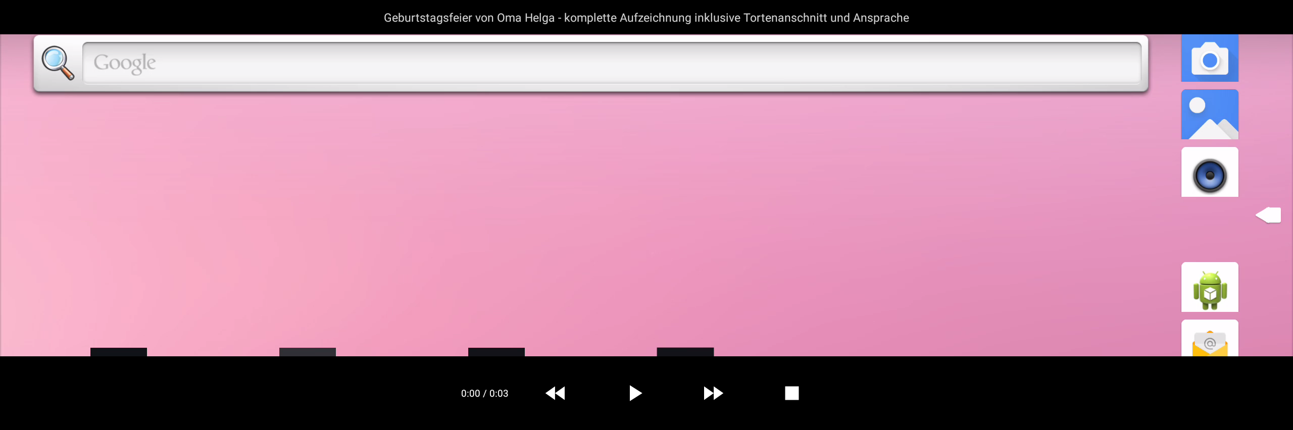 SimpleVideoPlayer – Vollbild